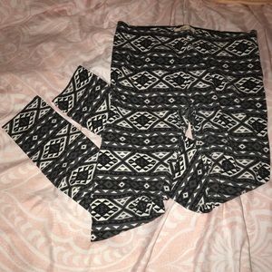 hollister patterned leggings size S